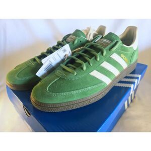 Adidas Handball Spezial Green White Men’s Size 11.5 Suede Sneakers NEW IG6192